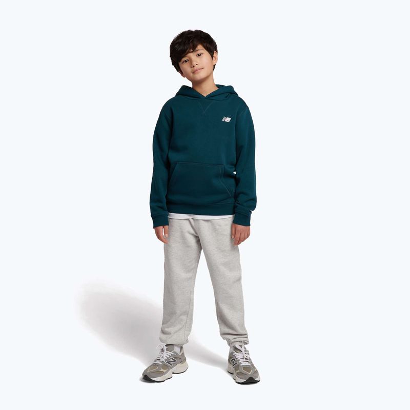 Children's sweatshirt New Balance Brush Back Small Logo Hoodie medusa green 2