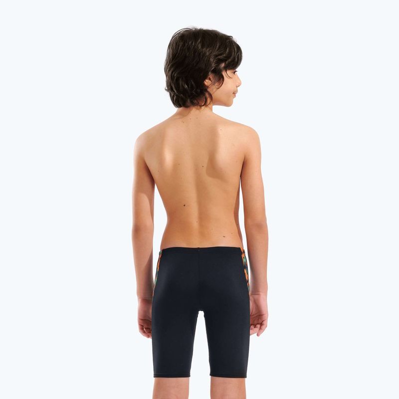 Children's swim jammers arena Print Swim black/orange multi 2