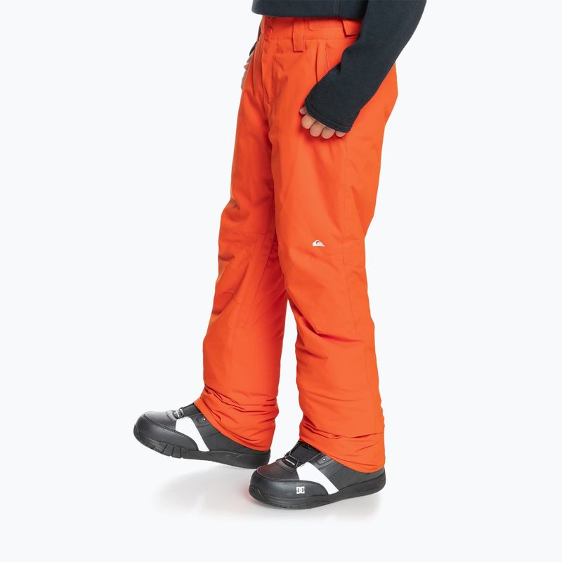 Quiksilver Estate children's snowboard trousers orange EQBTP03033 4
