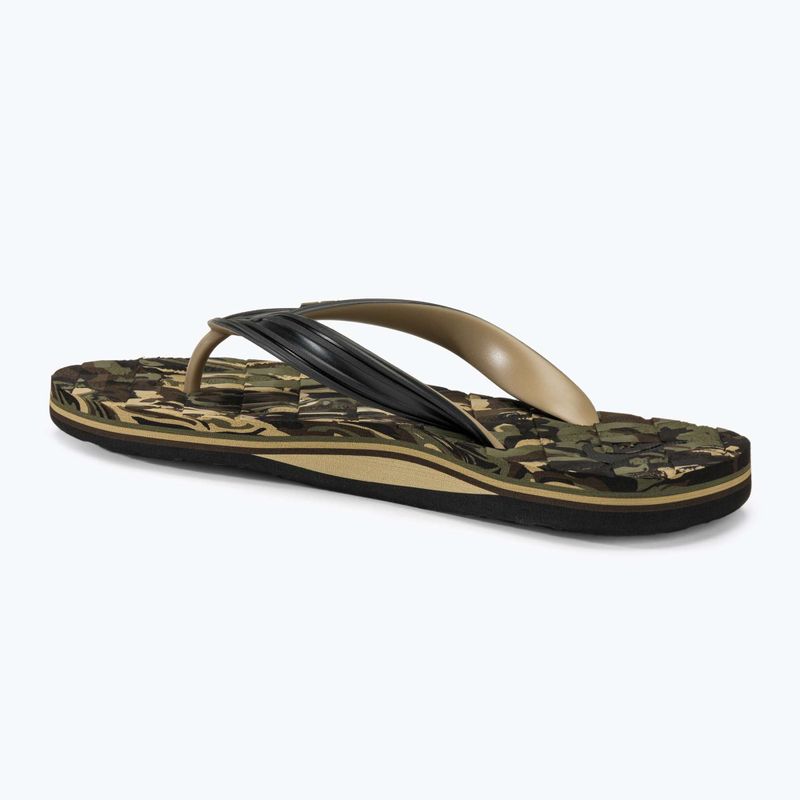 Men's Quiksilver Oahuey green 2 flip flops 3