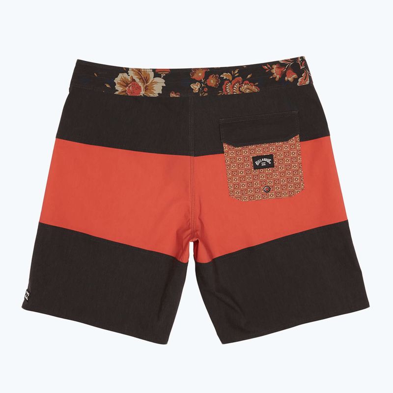 Men's Billabong Tribong Pro washed red swim shorts 6