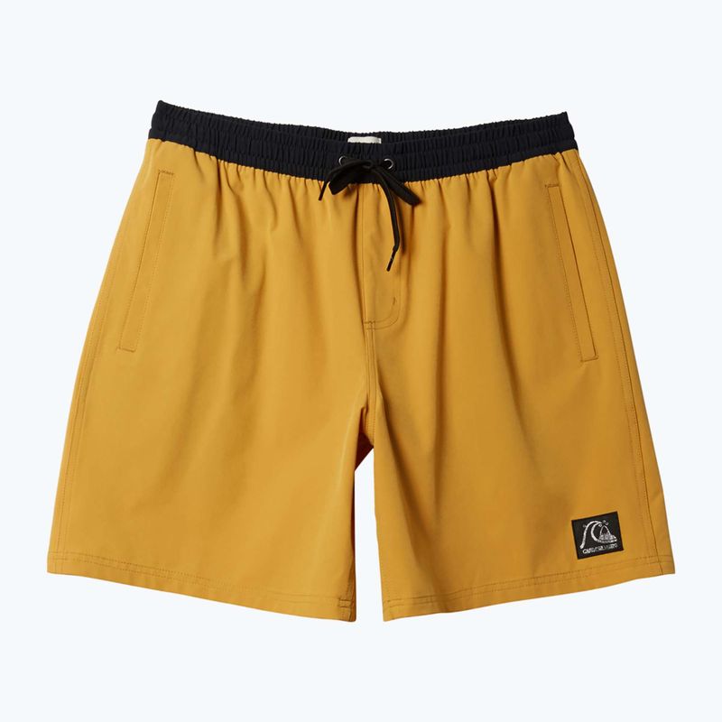 Men's Quiksilver Original Straight 17 mustard swim shorts 5