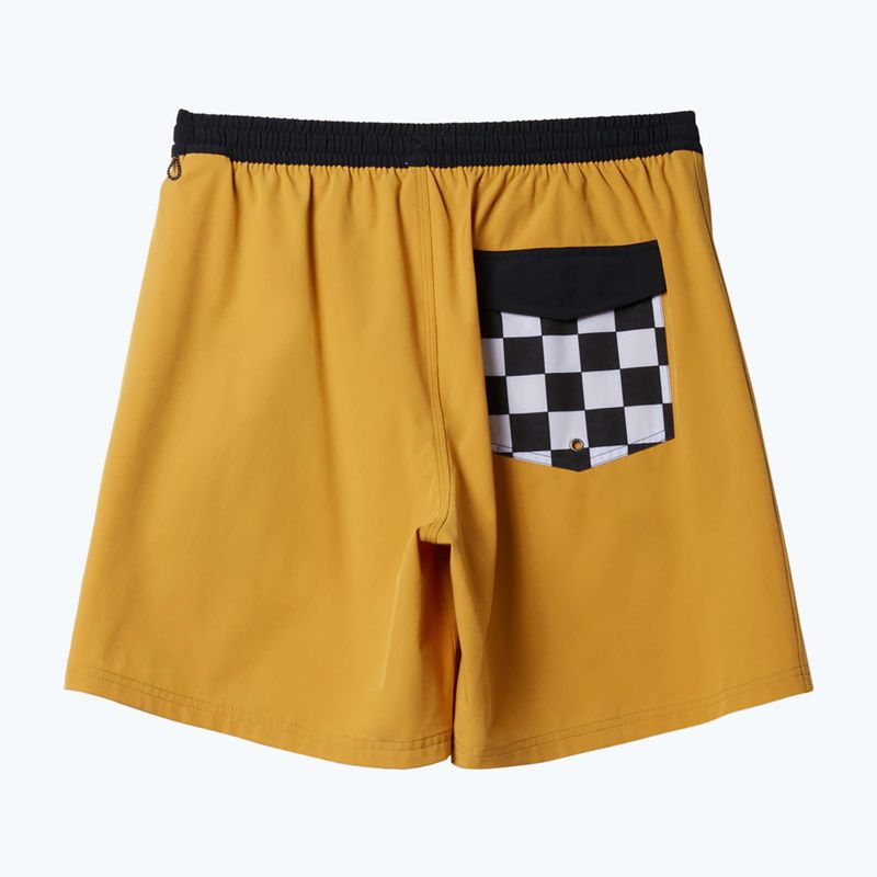 Men's Quiksilver Original Straight 17 mustard swim shorts 6
