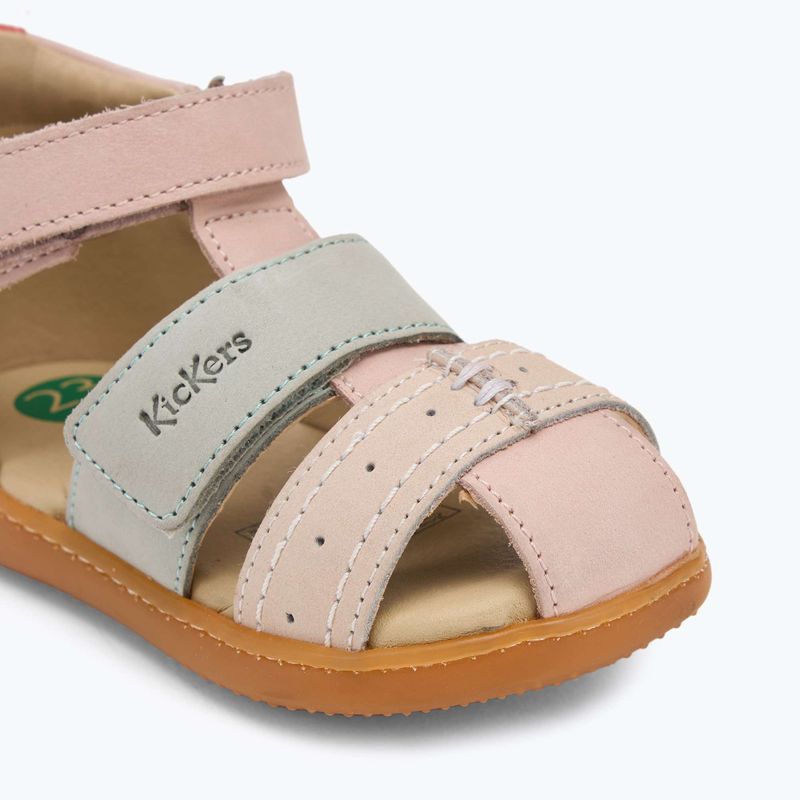 Kickers Kick Bazar light pink/multicolor children's sandals 7