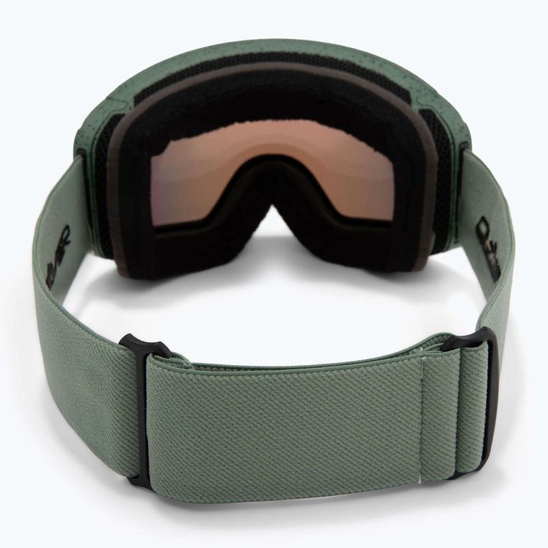 Men's snowboard goggles Quiksilver Storm MG dark ivy/clux ml red 6