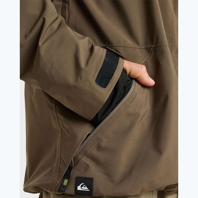 Children's snowboard jacket Quiksilver Forever Stretch GTX canteen 10