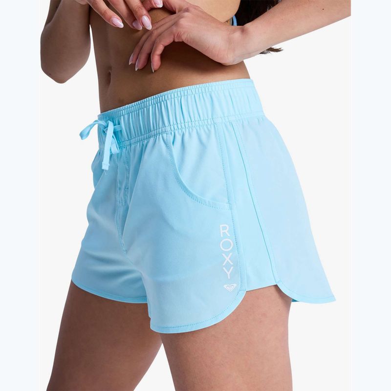 Women's swim shorts ROXY Wave 2'' tanager turquiose 5