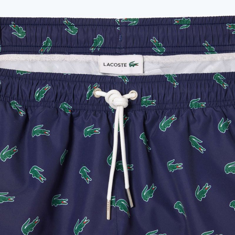 Men's Lacoste swim shorts MH7188 navy blue/multico 6
