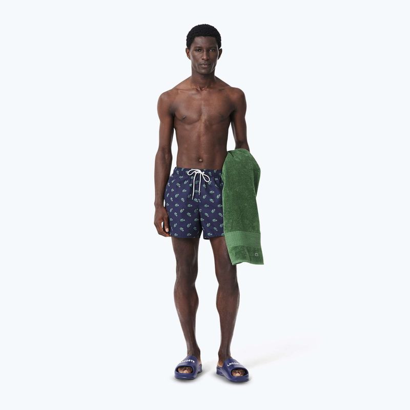 Men's Lacoste swim shorts MH7188 navy blue/multico 4