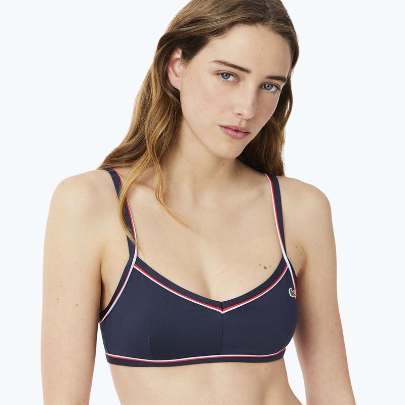 Lacoste swimsuit top MF9993 navy blue/rill grenadine 4
