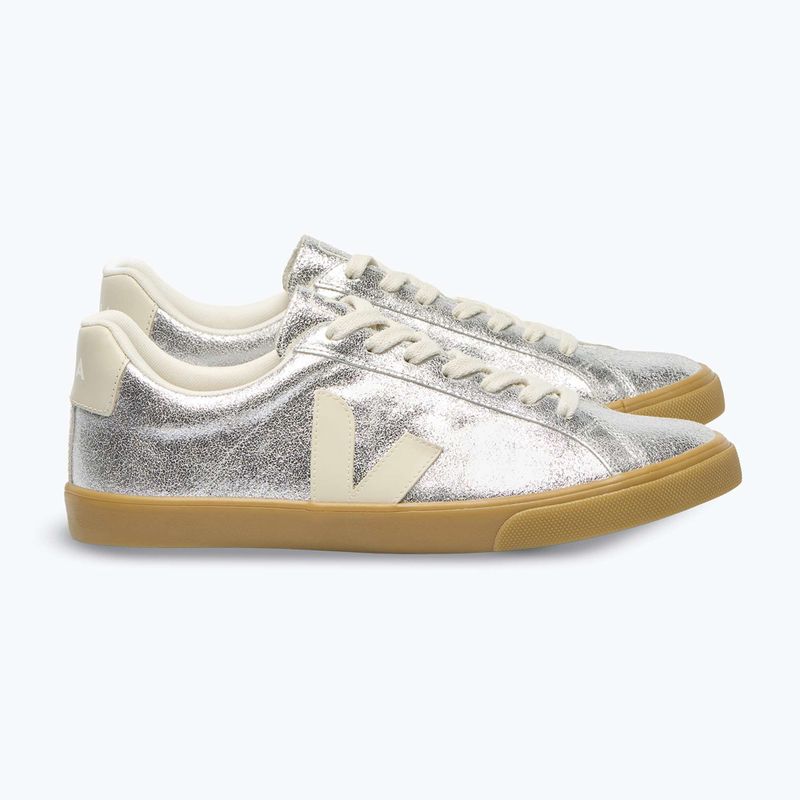 Women's shoes VEJA Esplar Logo silver/pierre/natural 9