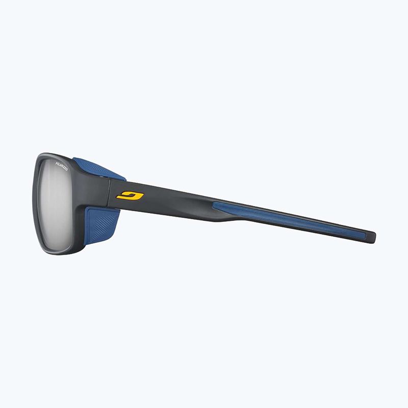 Sunglasses Julbo Monterosa 2 Polarized matte black/blue/orange 3