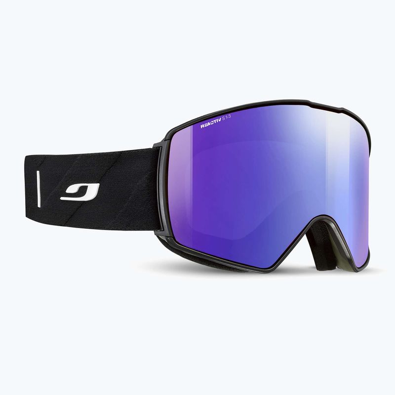 Ski goggles Julbo Launcher Reactiv High Contrast black/flash blue 5