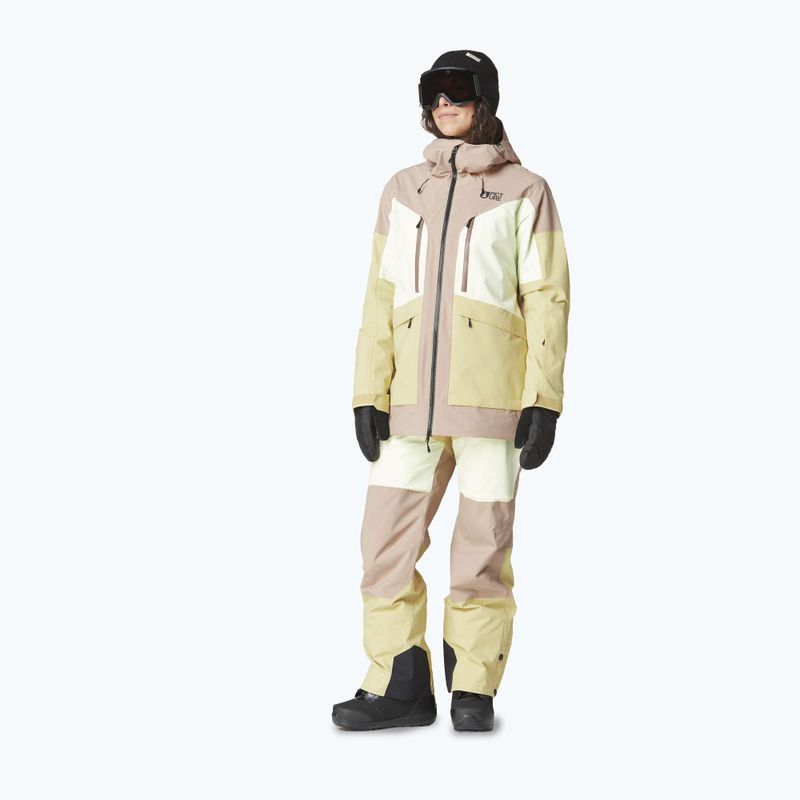 Picture Haakon women's ski jacket roebuck / lime / cream hemp 2