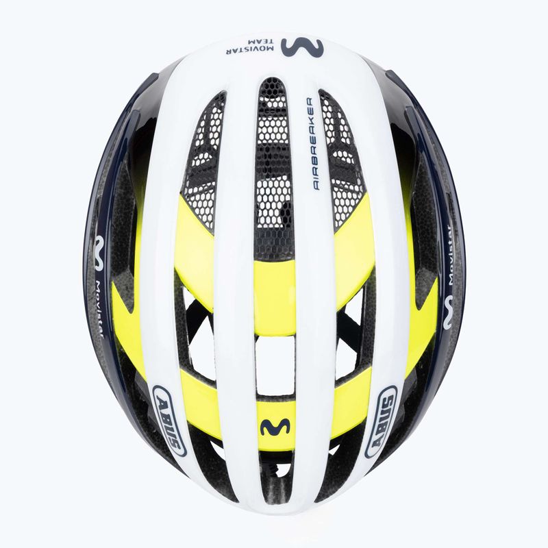 Bicycle helmet ABUS AirBreaker Movistar Team 24 navy/yellow/white 6