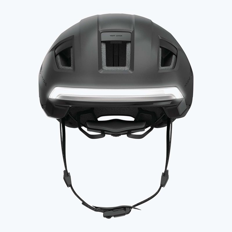 Bike helmet with indicators ABUS Hyp-E volcano titan 5