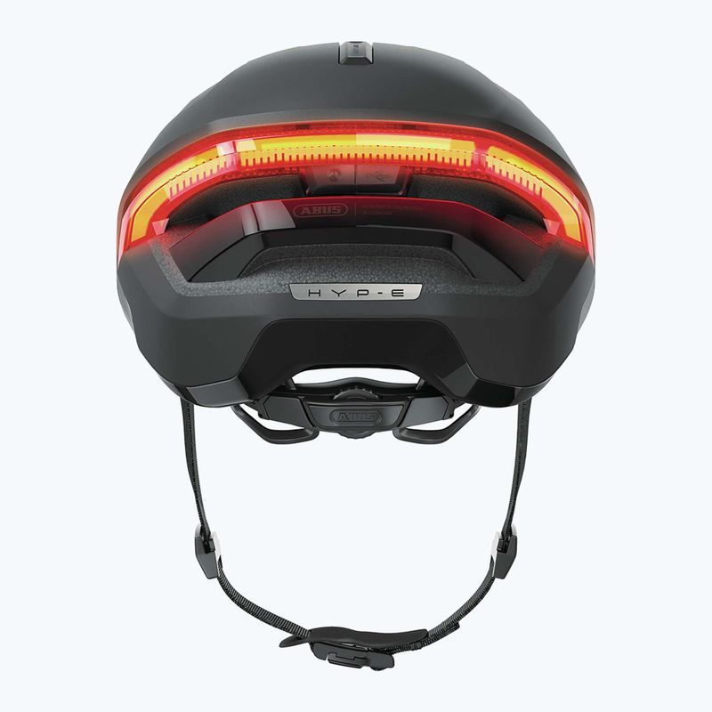 Bike helmet with indicators ABUS Hyp-E volcano titan 6