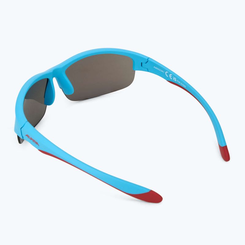 Children's sunglasses Alpina Junior Flexxy Youth HR blue red matt/ blue mirror 2