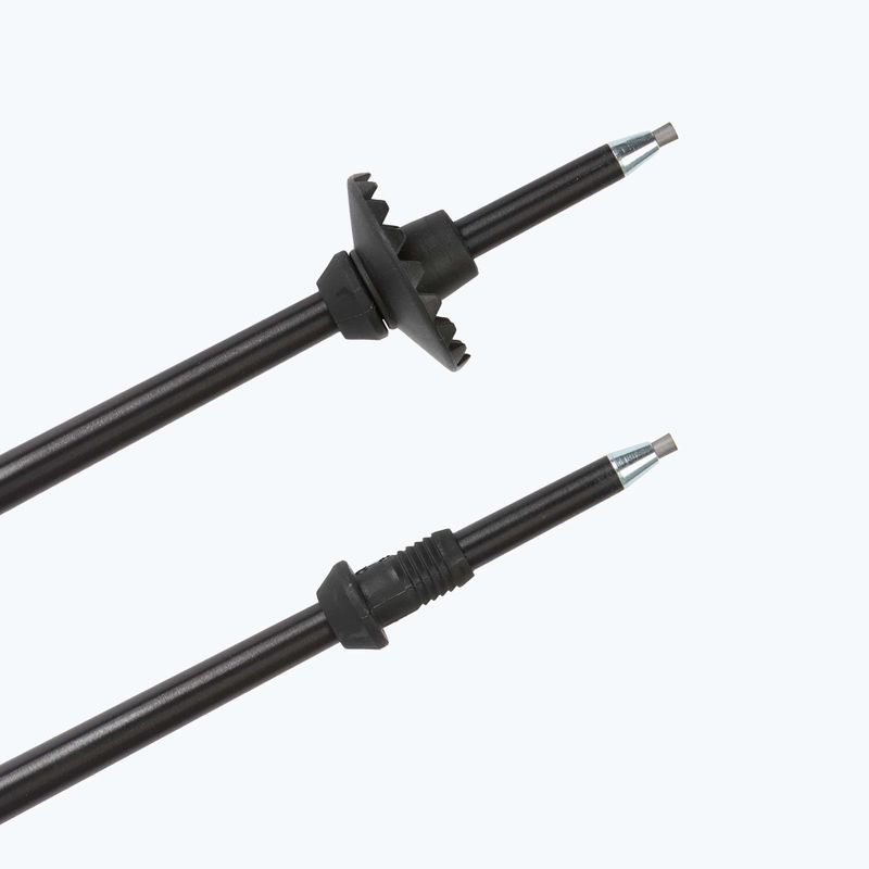 Ski poles LEKI Hot Shot anodized black/eloxal gray/eloxal red 5