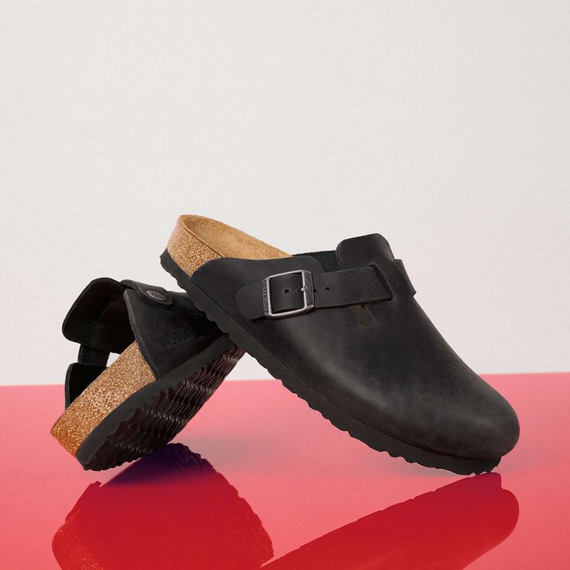 BIRKENSTOCK Boston LEOI Narrow black flip-flops 9