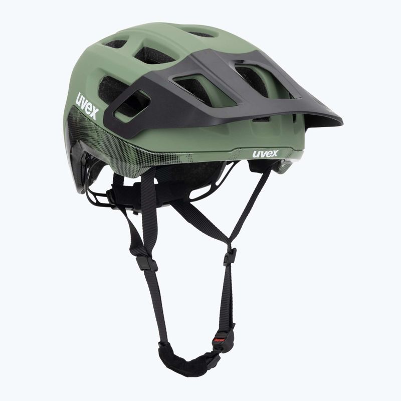 UVEX React MIPS bike helmet moss green/black matt