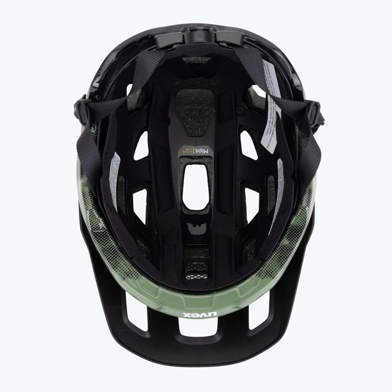 UVEX React MIPS bike helmet moss green/black matt 5