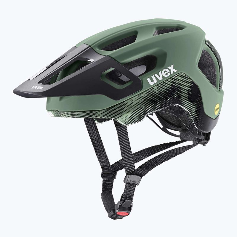 UVEX React MIPS bike helmet moss green/black matt 8