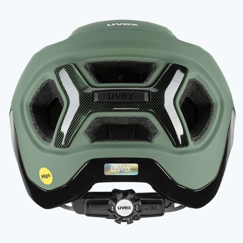 UVEX React MIPS bike helmet moss green/black matt 10