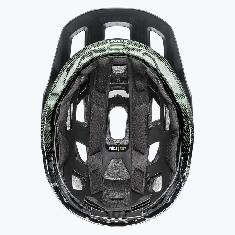 UVEX React MIPS bike helmet moss green/black matt 11