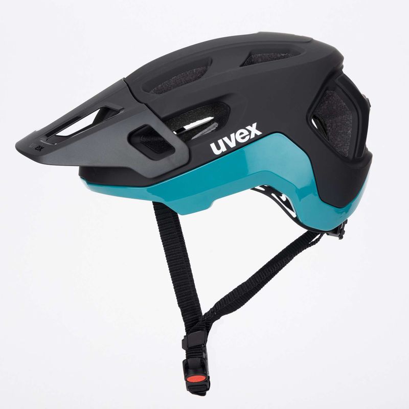 UVEX bike helmet React black/teal matt 3