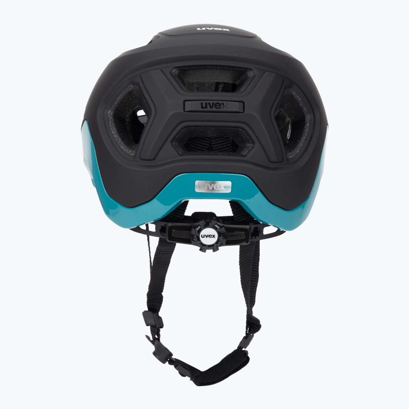 UVEX bike helmet React black/teal matt 4