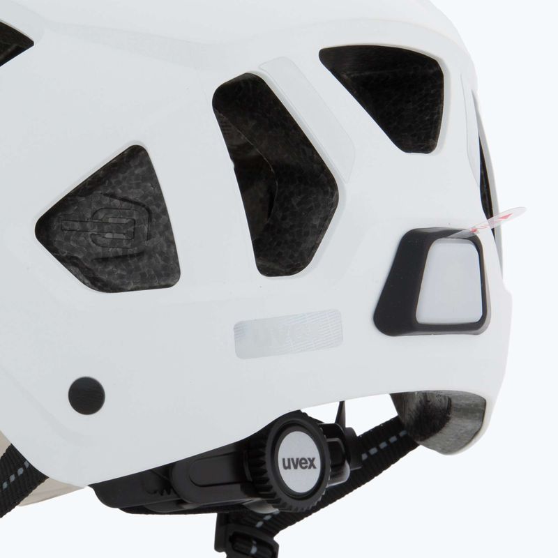 Bike helmet UVEX Stride Visor white matt/lite mirror silver 7
