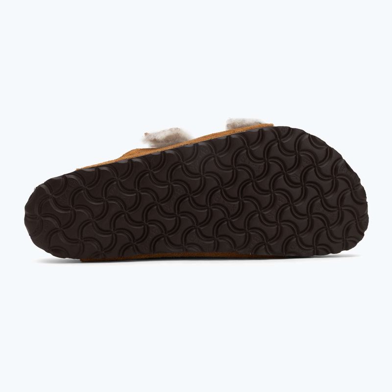 BIRKENSTOCK Arizona Shearling SL Regular mink flip-flops 4