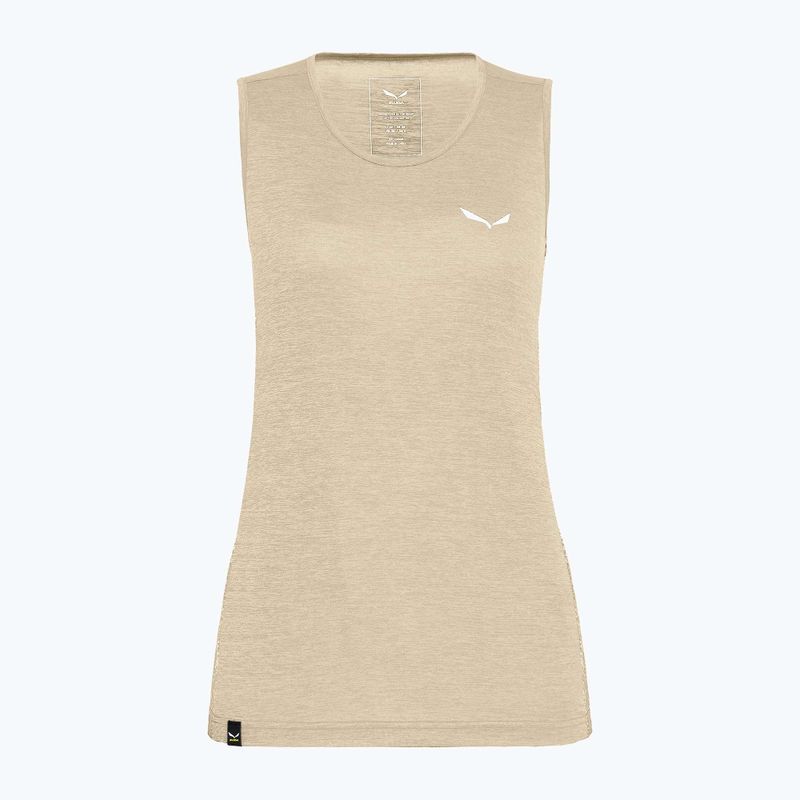 Women's trekking shirt Salewa Puez Graphic Dry Tank beige 00-0000027482