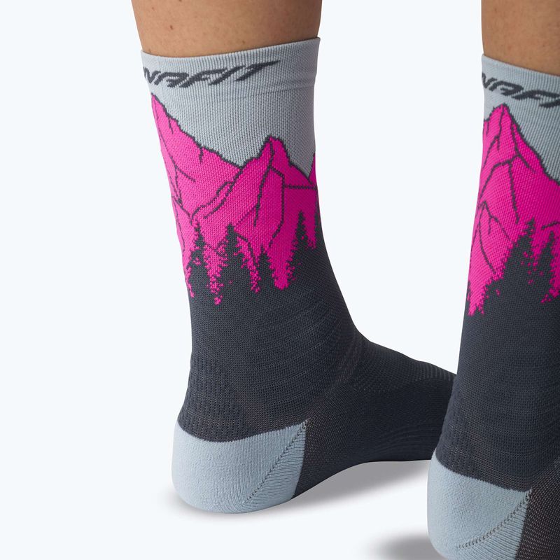 Socks DYNAFIT Traverse Crew cinder pink glo/6070 9