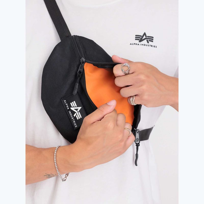 Alpha Industries Rubber Print Waistbag black 3
