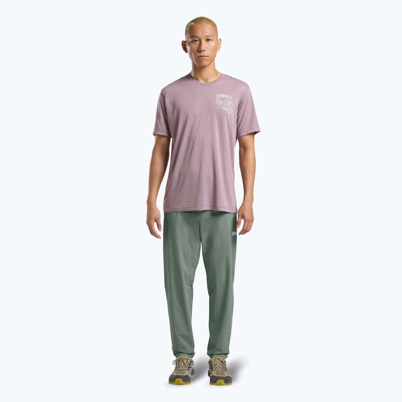 Jack Wolfskin men's trekking trousers Hikeout slate green 2