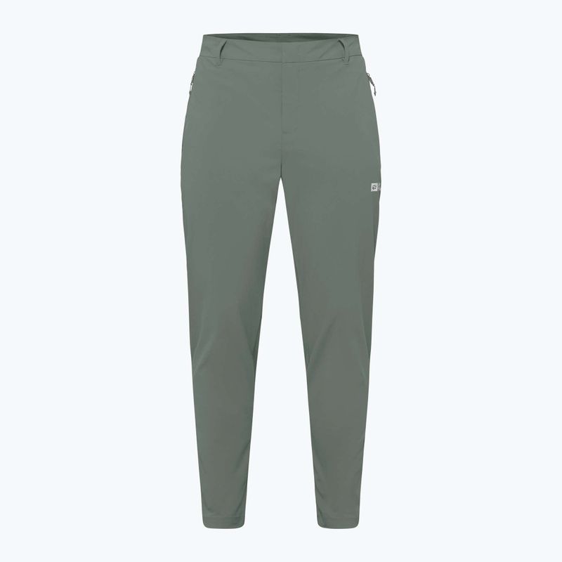 Jack Wolfskin men's trekking trousers Hikeout slate green 7