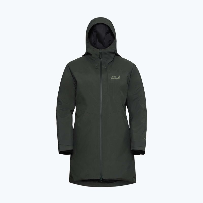 Women's down jacket Jack Wolfskin Icecape 2L Down Ins Rds slate green 7
