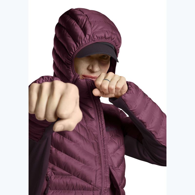 Women's insulated jacket Jack Wolfskin Routeburn Pro Ins raisin 5