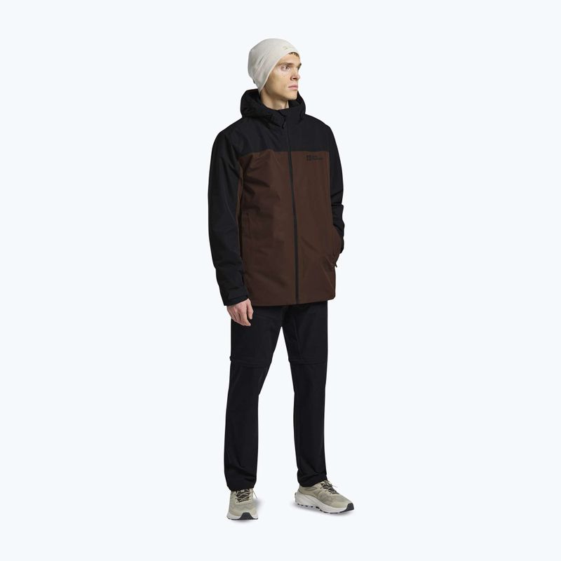 Men's 3in1 jacket Jack Wolfskin Taubenberg 3In1 hot choc 2