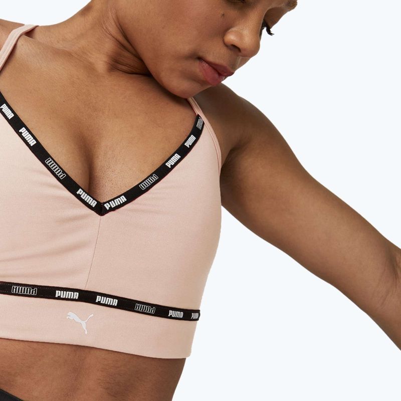 PUMA Low Impact Puma Strong Strappy fitness bra pink 522225 66 4