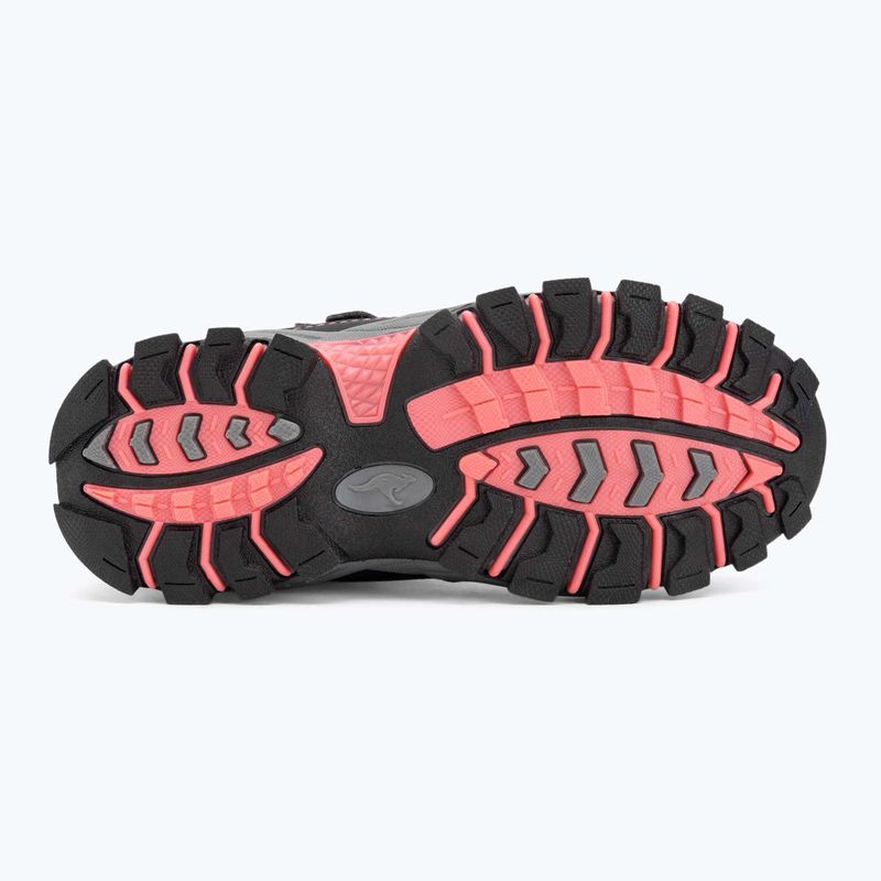 KangaROOS K-Robi KTX jet black/daisy pink children's snow boots 4