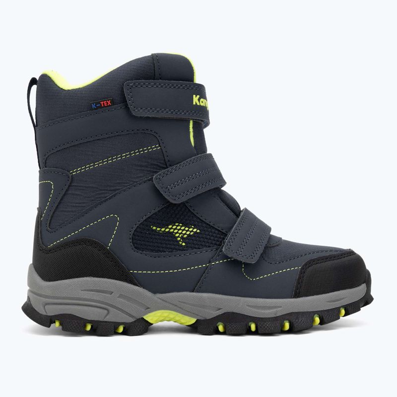 KangaROOS K-Robi KTX children's snow boots dark navy/lime 2