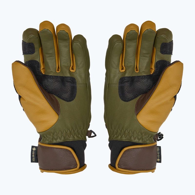 Men's ski glove ZIENER Guard GTX + Gore Grip PR alpine dark/brown 3