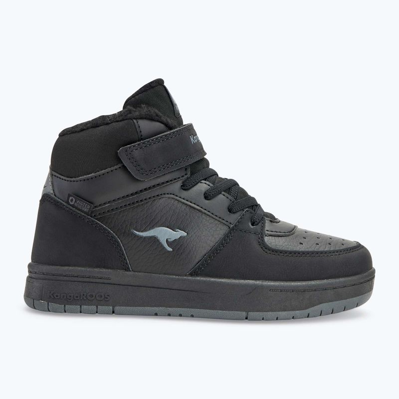 KangaROOS K-CP Bound Mid EV jet black / steel grey children's shoes 2