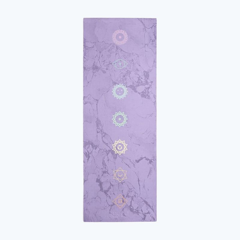 Yoga kit Myga Chakra Yoga Set mat + block + strap purple 4