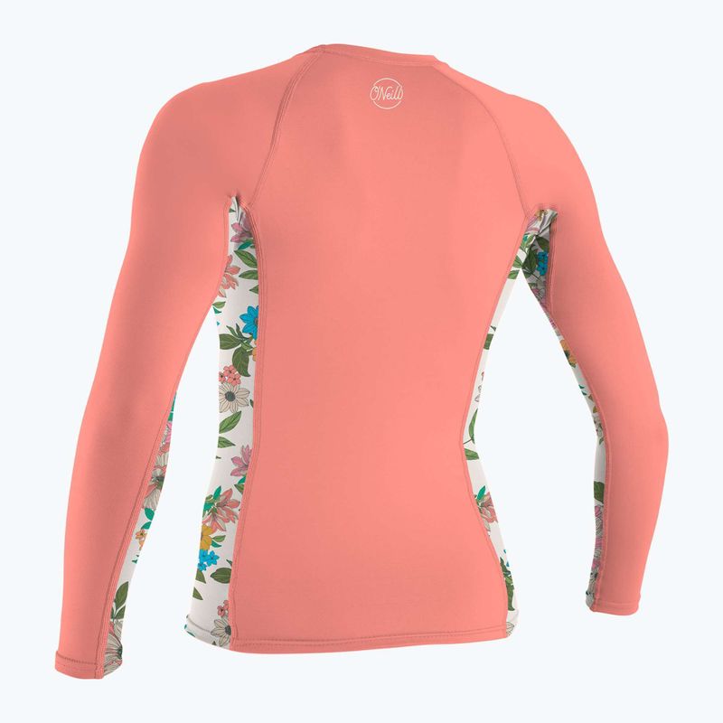 Women's swimming longsleeve O'Neill Side Print Rash Guard desert flower/cara floral 2