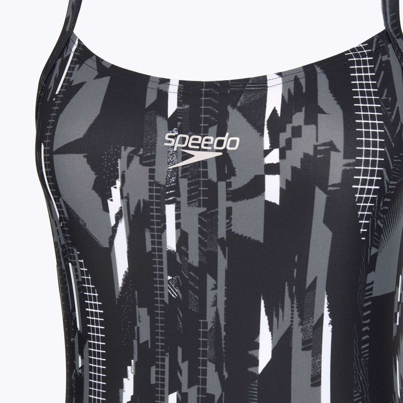 Speedo women's one-piece swimsuit Allover Rippleback black 3