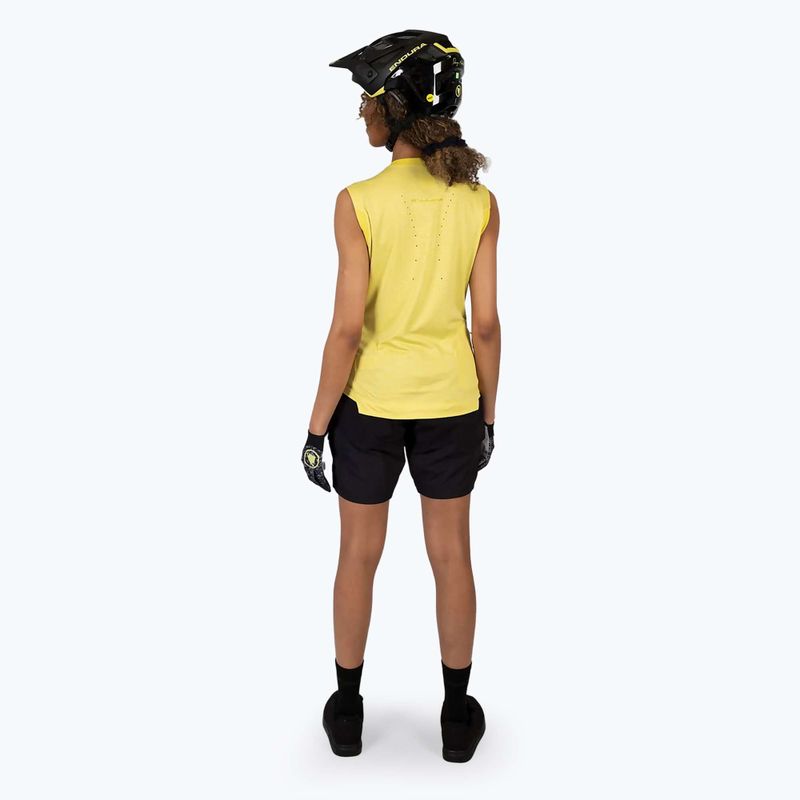 Women's cycling jersey Endura Singletrack Tank Top W sulphur 3